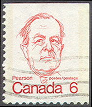 Pearson - Booklet Single - DF Canada Postage Stamp | Caricature Definitives