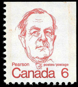 Pearson - Booklet Single - HF Canada Postage Stamp | Caricature Definitives