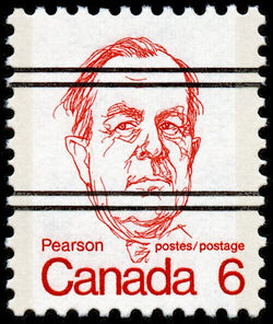 Pearson - MF - Precanceled Canada Postage Stamp | Caricature Definitives