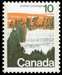 Forests Of Central Canada - Type I - OP2 3mm - LF Canada Postage Stamp