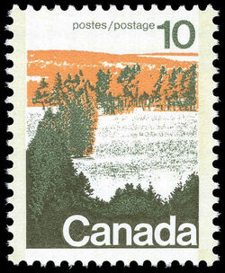 Forests Of Central Canada - Type II - OP2 4mm - LF - Perf 12.5 X 12 Canada Postage Stamp