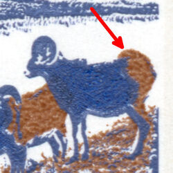 Mountain Sheep Of Western Canada - Type II - OP2 4mm - Perf 12.5 X 12 - Raised Rump Canada Postage Stamp