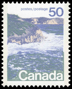Canadian Seashore - Type II - OP2 4mm - DF / LF - Non-speckled Paper Canada Postage Stamp