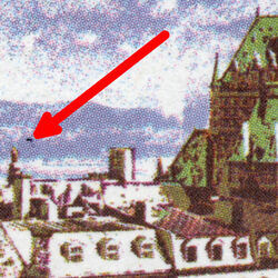 Quebec - Airplane In Sky Canada Postage Stamp