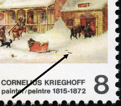 Cornelius Krieghoff, Painter, 1815-1872 - Extra Log In Snow Canada Postage Stamp