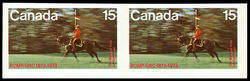 The Musical Ride - Imperforate Pair Canada Postage Stamp | RCMP, 1873-1973
