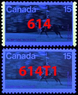 The Musical Ride - Untagged Error Canada Postage Stamp | RCMP, 1873-1973