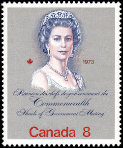 Commonwealth Heads Of Government Meeting, 1973 - Silver - HB Canada Postage Stamp