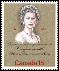 Commonwealth Heads Of Government Meeting, 1973 - Gold - F Canada Postage Stamp