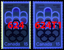Symbol Of The Montreal Games - Gold - Untagged Error Canada Postage Stamp | 1976 Olympic Games