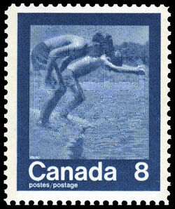 Swimming - HB Canada Postage Stamp | 1976 Olympic Games, Keeping Fit