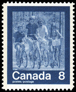 Cycling - HB Canada Postage Stamp | 1976 Olympic Games, Keeping Fit