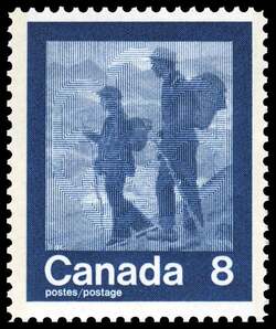 Hiking - HB Canada Postage Stamp | 1976 Olympic Games, Keeping Fit