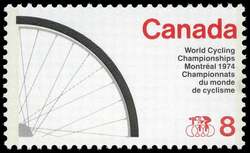 World Cycling Championships, Montreal, 1974 - F Canada Postage Stamp