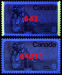 Prairie Settlers - Untagged Error Canada Postage Stamp