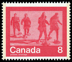 Snowshoeing - HB Canada Postage Stamp | 1976 Olympic Games, Keeping Fit