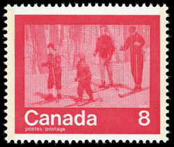 Skiing - HB Canada Postage Stamp | 1976 Olympic Games, Keeping Fit