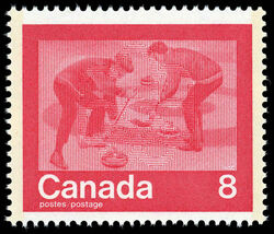 Curling - HB Canada Postage Stamp | 1976 Olympic Games, Keeping Fit