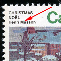 Skaters In Hull - Ma Of Masson Joined Canada Postage Stamp | Christmas