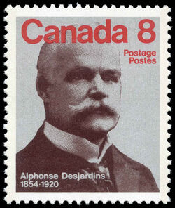 Alphonse Desjardins, 1854-1920 - DF - Ribbed Horizontally Canada Postage Stamp