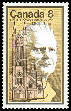 Dr. S.D. Chown, United Church - F Canada Postage Stamp