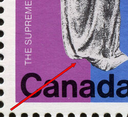 The Supreme Court Of Canada, 1875-1975 - Black Line At Sculpture Base Canada Postage Stamp