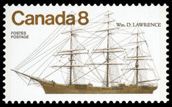 Wm. D. Lawrence - Dull Canada Postage Stamp | Ships of Canada, Coastal Ships
