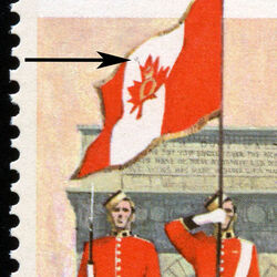 Colour Party - Spots On Flag Canada Postage Stamp | Royal Military College, 1876-1976