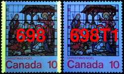 Nativity - Untagged Error Canada Postage Stamp | Christmas, Stained Glass Windows
