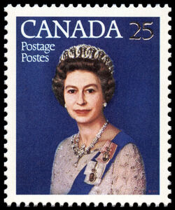 Queen Elizabeth II, Silver Jubilee - DF Canada Postage Stamp