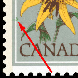 Canada Lily, Lilium Canadense - Green Checkmark Canada Postage Stamp | Wildflowers of Canada