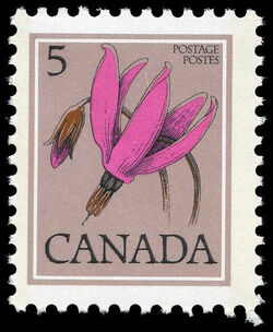 Shooting Star, Dodecatheon Hendersonii - NF / DF Canada Postage Stamp | Wildflowers of Canada