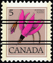 Shooting Star, Dodecatheon Hendersonii - NF / NF - Precanceled Canada Postage Stamp | Wildflowers of Canada