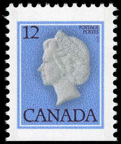 Queen Elizabeth II - Blue - Booklet Single - LF Canada Postage Stamp | Queen Elizabeth Definitives