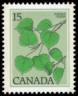Trembling Aspen, Populus Tremuloides - LF Canada Postage Stamp | Trees of Canada