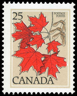 Sugar Maple, Acer Saccharum - LF Canada Postage Stamp | Trees of Canada