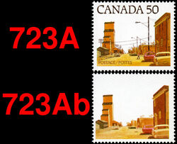 Prairie Street Scene - Lithography - Ghost Town Variety Canada Postage Stamp | Streets of Canada