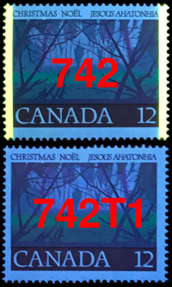 Angel Choir - Untagged Error Canada Postage Stamp | Christmas, Jesous Ahatonhia