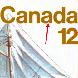 Tern Schooner - Notch In Second A Of Canada Canada Postage Stamp | Ships of Canada, Sailing Vessels