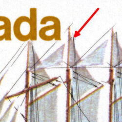 Five-Masted Schooner - Extra Rigging Canada Postage Stamp | Ships of Canada, Sailing Vessels