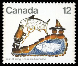 Fisherman's Dream - LF Canada Postage Stamp | Inuit, Hunting