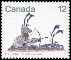 Disguised Archer - LF Canada Postage Stamp | Inuit, Hunting