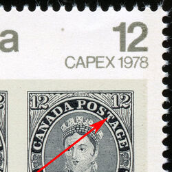 12d Queen Victoria - Dot In T Of Postage In Right Stamp Canada Postage Stamp | CAPEX 1978