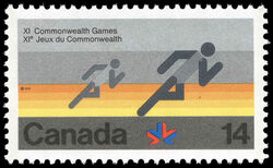 Running - LF Canada Postage Stamp | XI Commonwealth Games