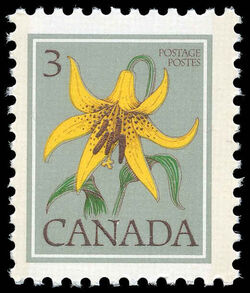 Canada Lily, Lilium Canadense - DF / F Canada Postage Stamp
