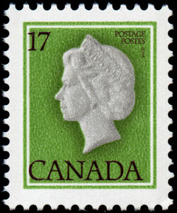 Queen Elizabeth II - Green - Booklet Single - Full Perf Canada Postage Stamp | Queen Elizabeth Definitives
