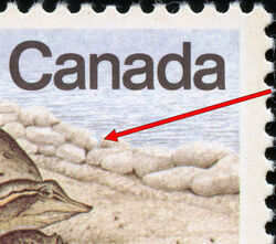 Eastern Spiny Soft-shelled Turtle, Trionyx Spinifera - Blue Scratch In Rocks - Type 1 Canada Postage Stamp | Endangered Wildlife
