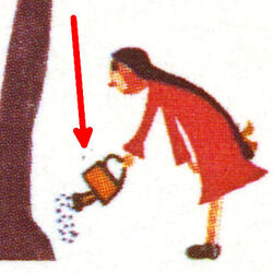 International Year Of The Child, 1979, The Tree Of Life - Two Dots Above Watering Can Canada Postage Stamp