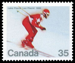 Lake Placid, 1980, Olympic Winter Games - LF Canada Postage Stamp