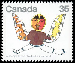 Shaman - F Canada Postage Stamp | Inuit, Spirits